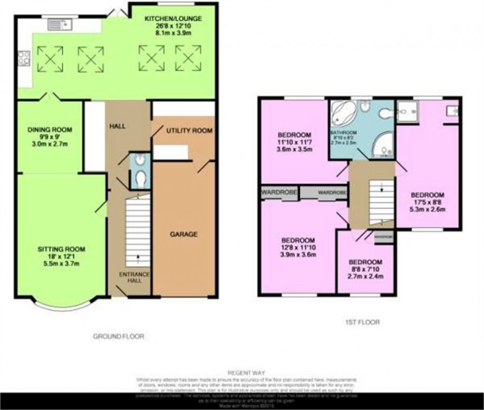 Floorplan for Regent Way, Frimley, Camberley
