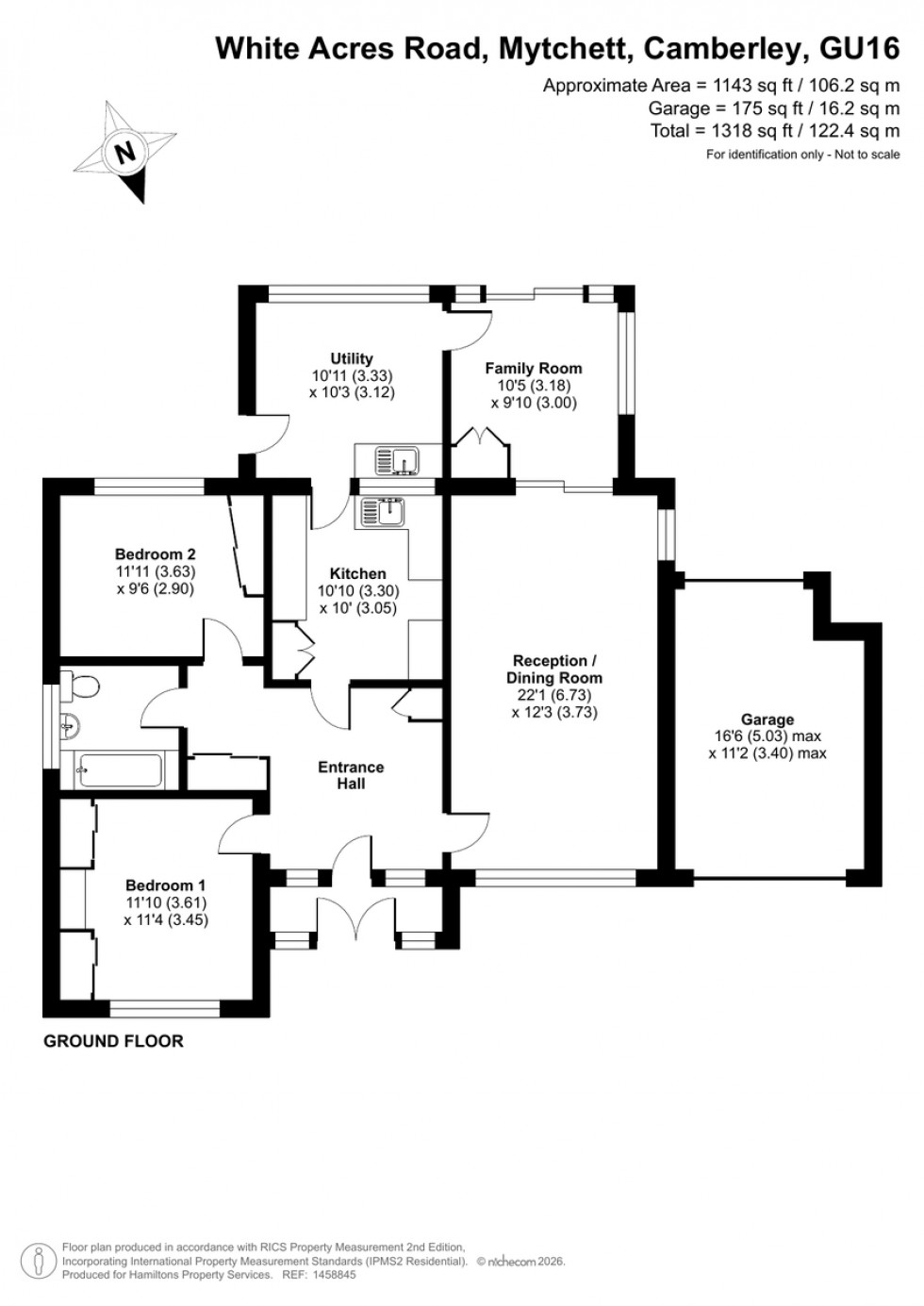 Floorplan for Mytchett, Camberley