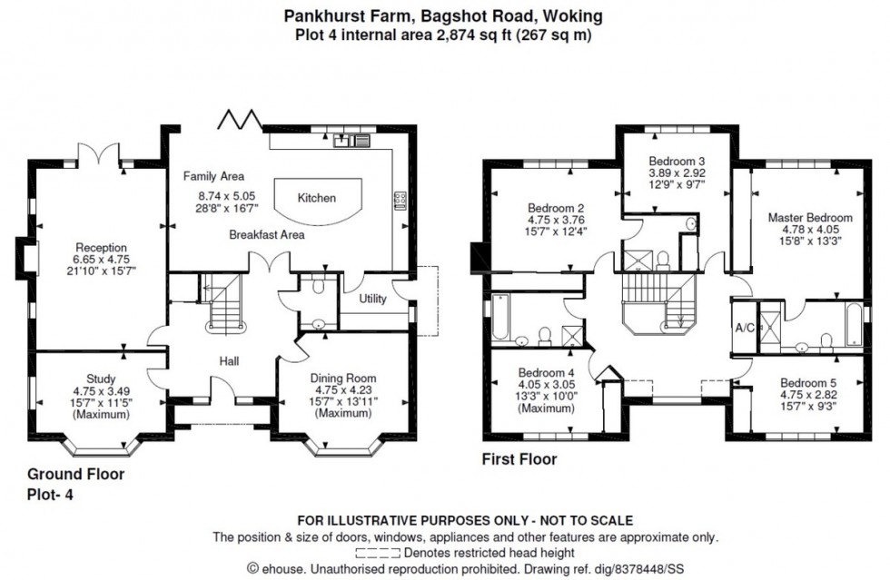 Floorplan for Pankhurst Farm, West End